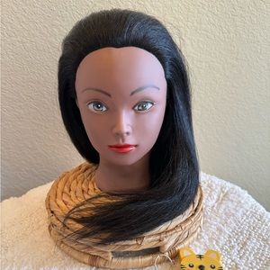 Cosmetology Mannequin (manikin) head 26 inches Synthetic Hair